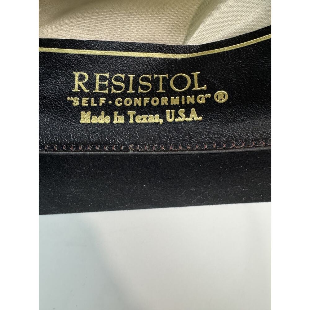Vtg Resistol Stagecoach Black Felt Western Hat Cowboy Hat Studded Festival - Picture 4 of 14
